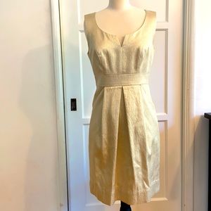 Shoshanna Gold Dress with Pockets!